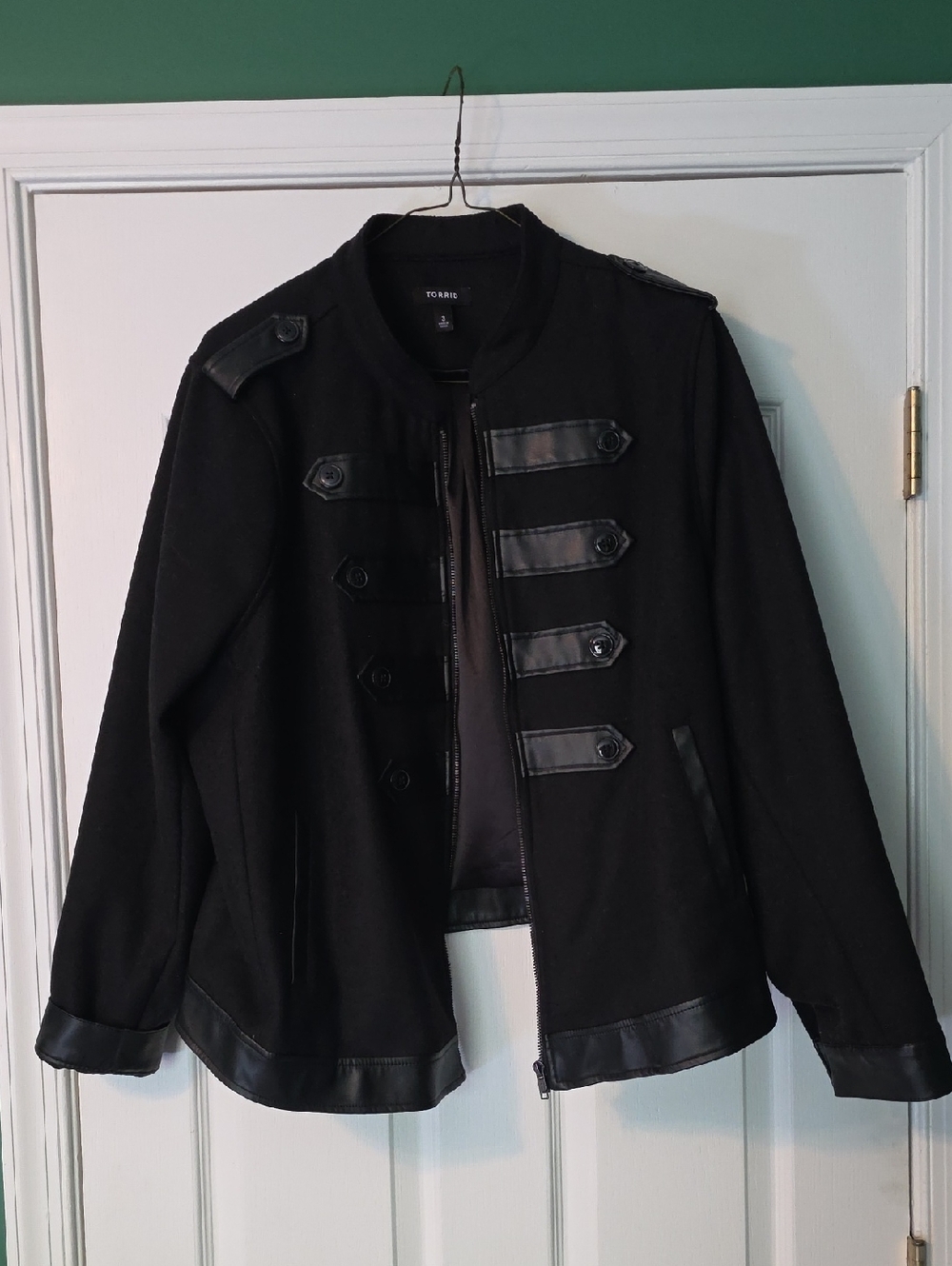 torrid Black Military-Style Blazer Jacket
